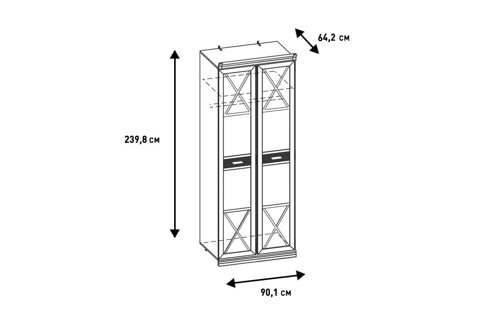 Шкафы платяные - изображение №6 "Шкаф Кантри"  на www.Angstrem-mebel.ru