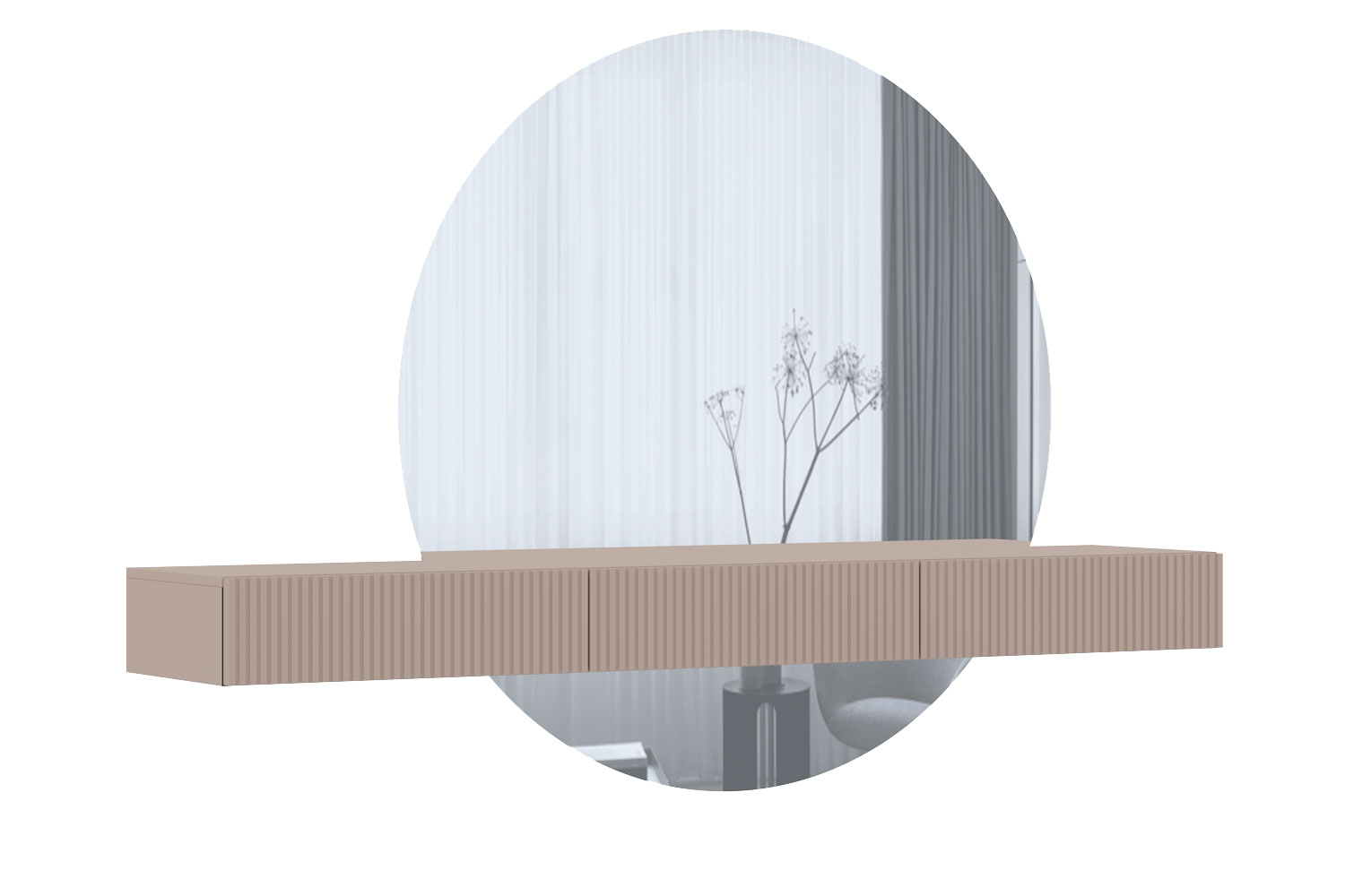 Тумбы - изображение №6 "Навесная тумба Дольче с выдвижными ящиками"  на www.Angstrem-mebel.ru