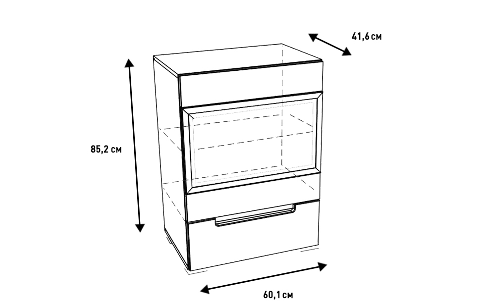 Тумбы - изображение №7 "Тумба Анри с выкатным ящиком"  на www.Angstrem-mebel.ru