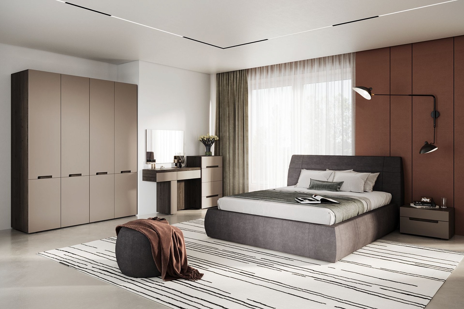 Двуспальные кровати - изображение №3 "Кровать мягкая Анри АН-810.27(С2) 140х200"  на www.Angstrem-mebel.ru